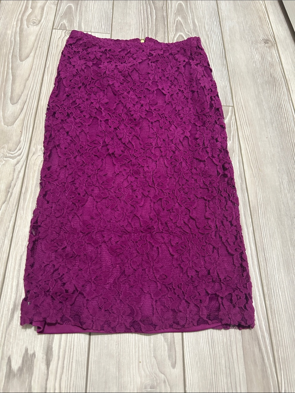 Xhilaration magenta Lace Pencil Skirt